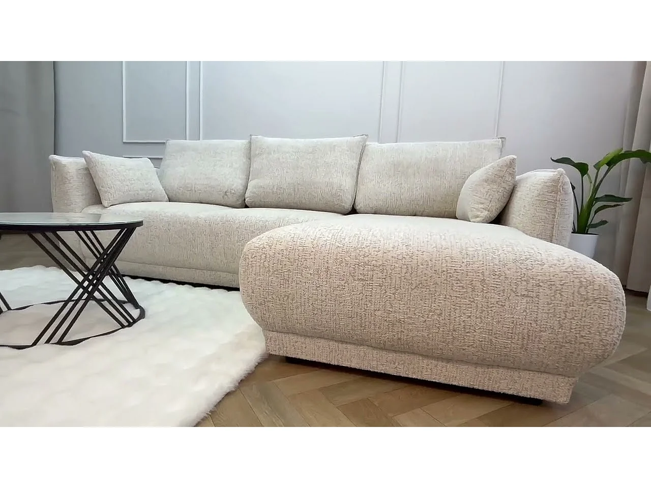 Divano angolare Mossa destro con funzione letto e contenitore – divano moderno 2 in 2