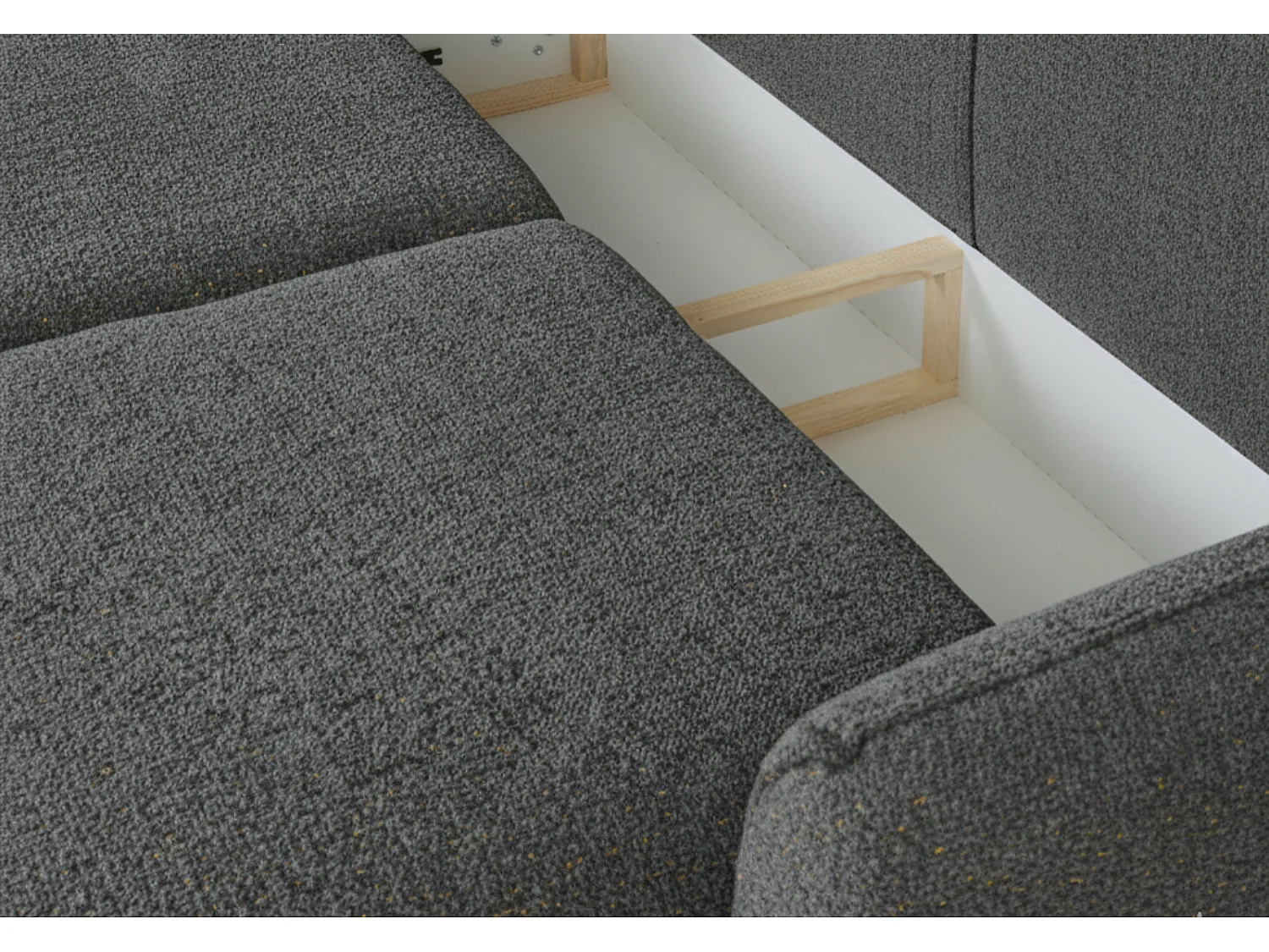 Canapé Santi avec fonction couchage et coffre – canapé moderne et confortable pour le salon