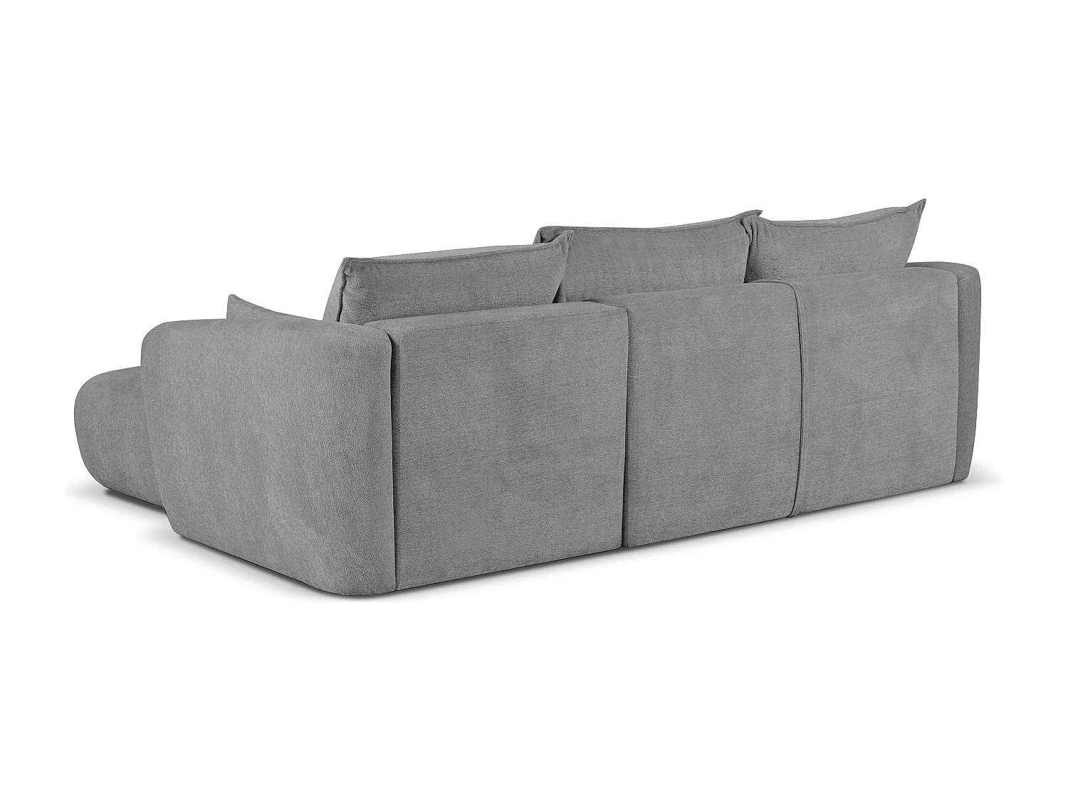 Canapé d’angle Santi avec fonction couchage et coffre – 255×165 cm – moderne, convertible, confortable pour le salon