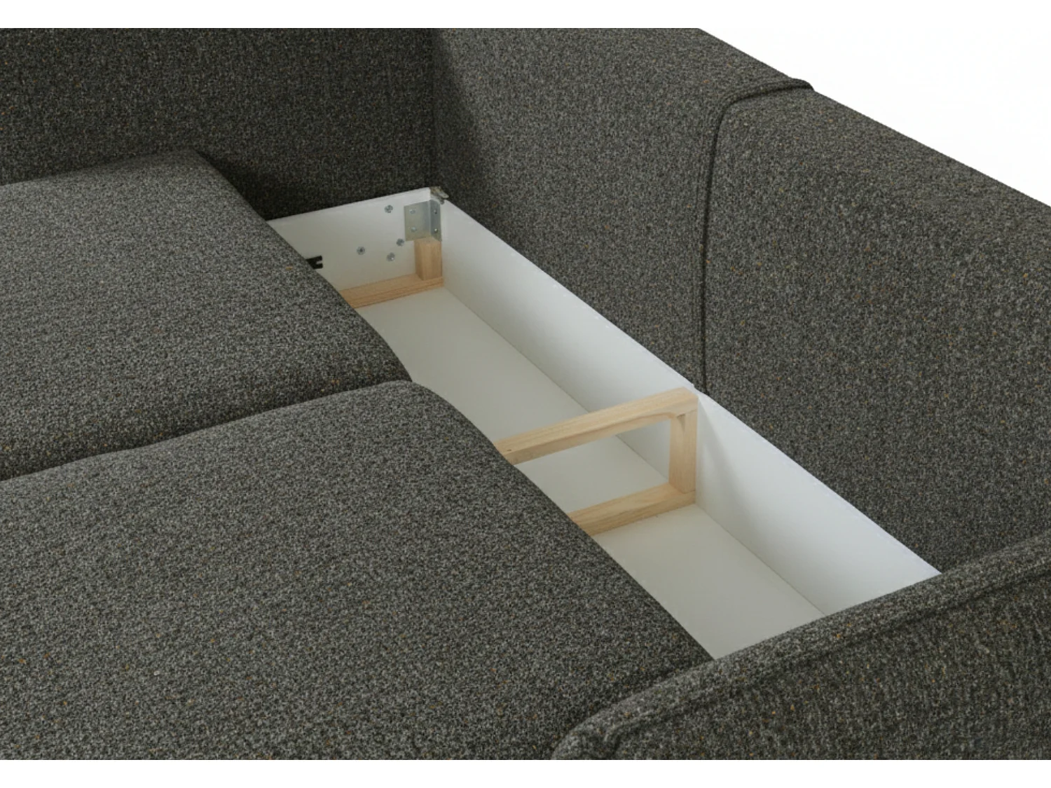 Canapé MOSSA avec fonction couchage et coffre – canapé moderne et confortable pour le salon