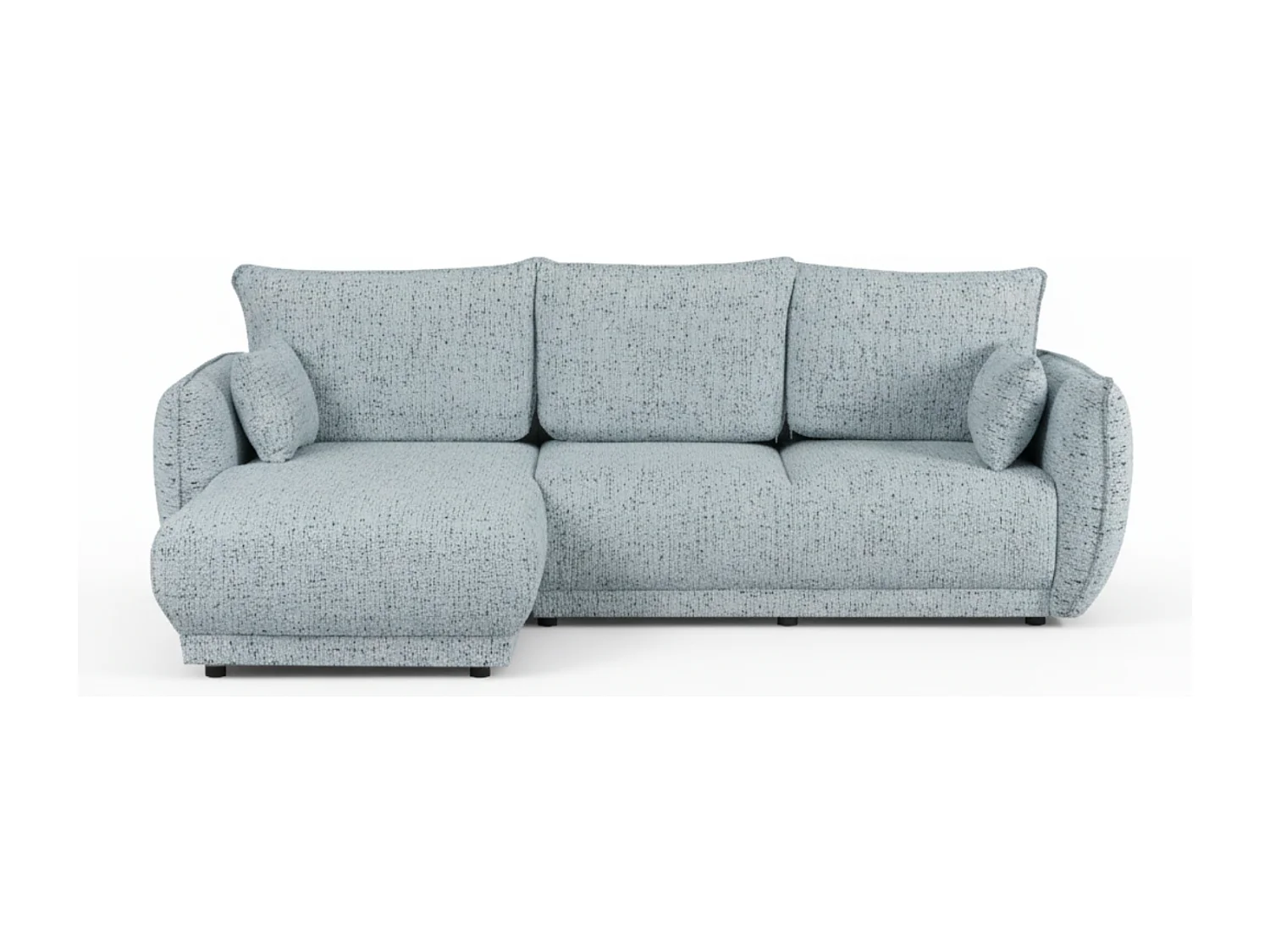 Canapé d’angle Mossa gauche convertible avec coffre – canapé moderne pour salon 2 en 1