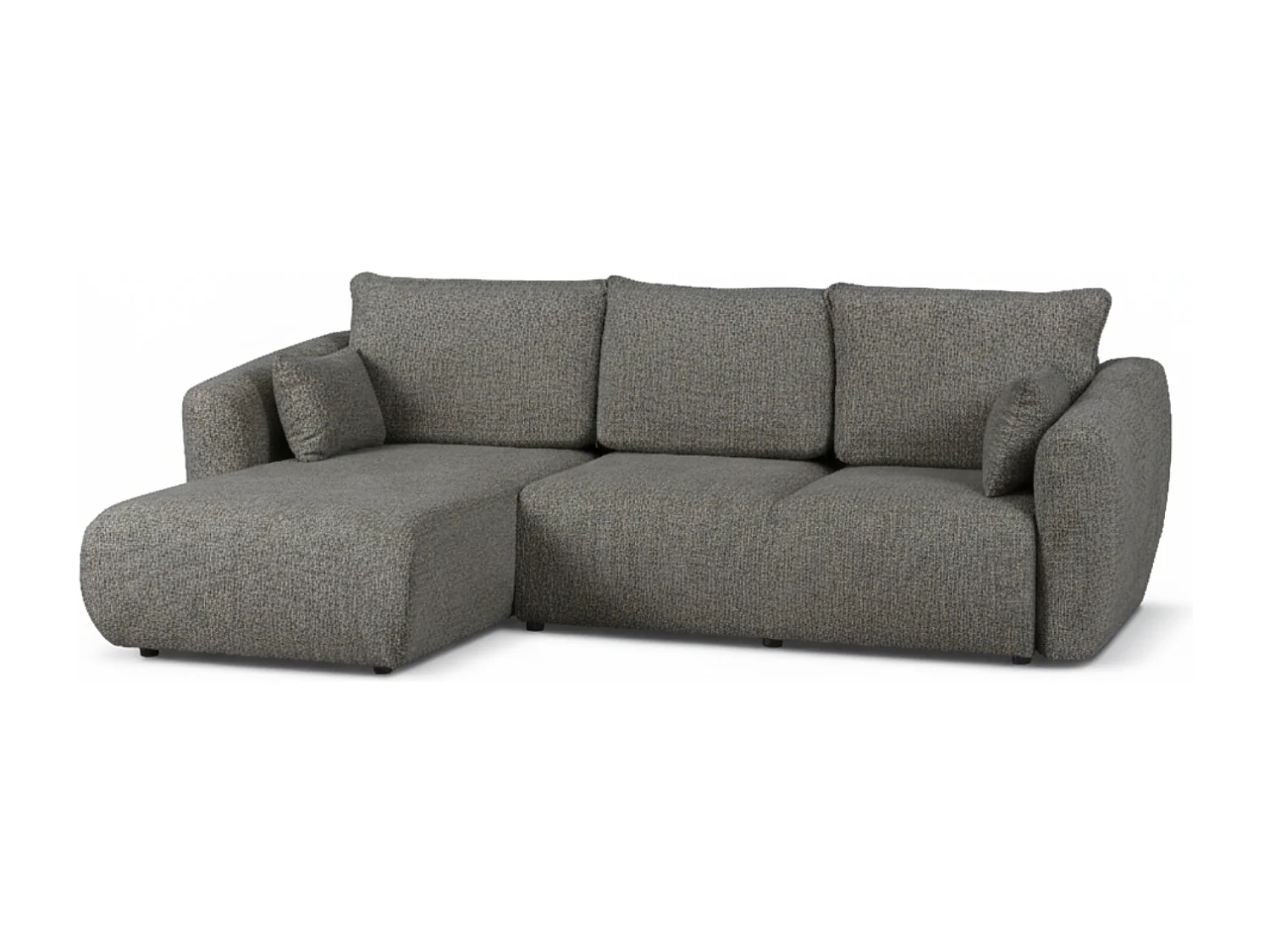 Canapé d’angle Santi avec fonction couchage et coffre – 255×165 cm – moderne, convertible, confortable pour le salon
