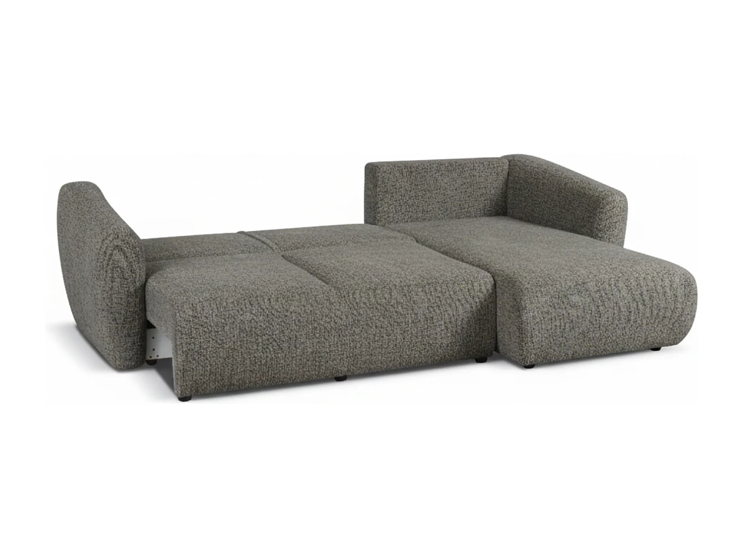 Canapé d’angle Santi avec fonction couchage et coffre – 255×165 cm – moderne, convertible, confortable pour le salon