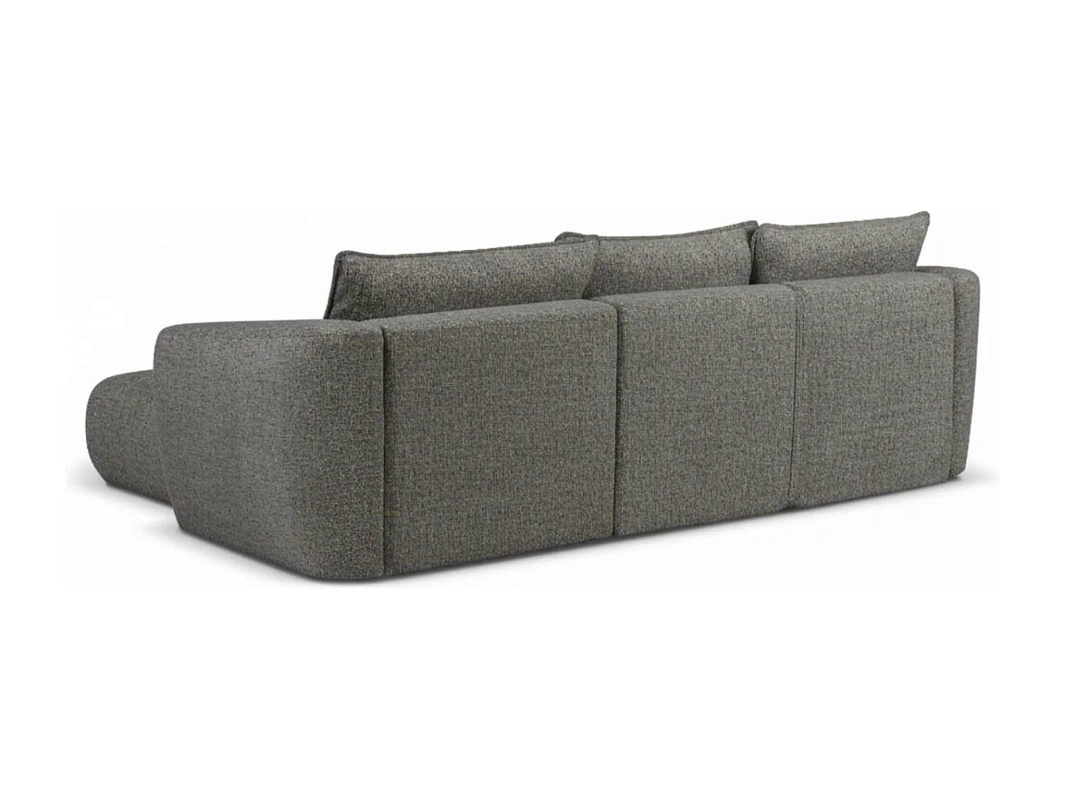 Divano angolare Santi con funzione letto e contenitore – 255×165 cm – moderno, trasformabile, comodo per il soggiorno