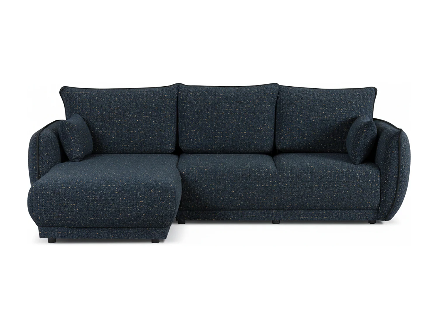 Canapé d’angle Mossa gauche convertible avec coffre – canapé moderne pour salon 2 en 1