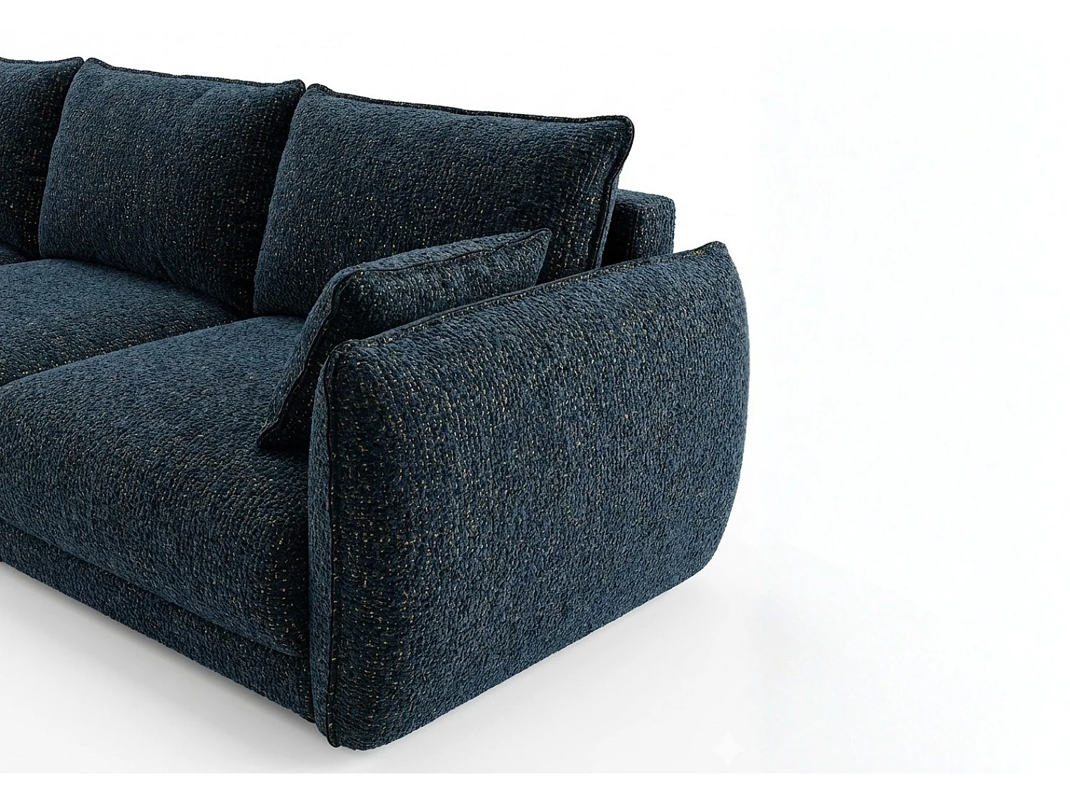 Canapé d’angle Mossa gauche convertible avec coffre – canapé moderne pour salon 2 en 1