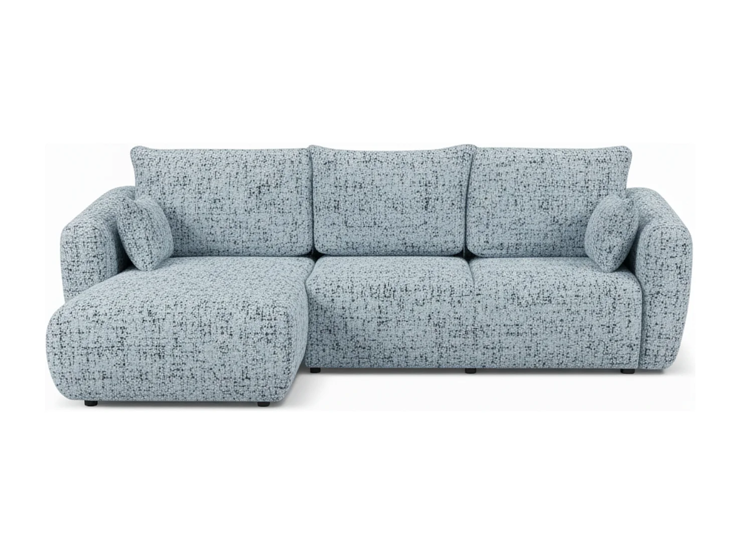 Canapé d’angle Santi avec fonction couchage et coffre – 255×165 cm – moderne, convertible, confortable pour le salon