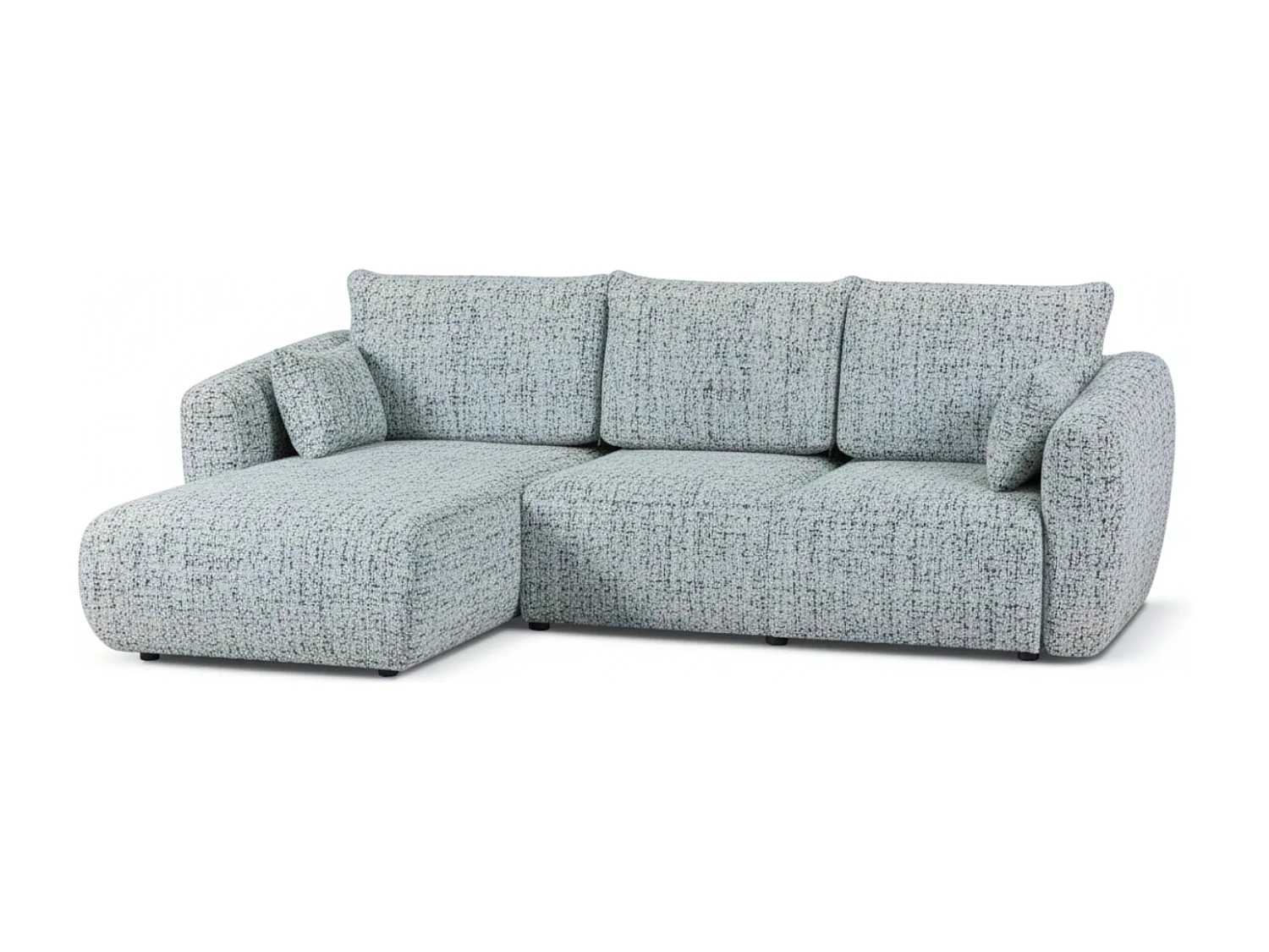 Canapé d’angle Santi avec fonction couchage et coffre – 255×165 cm – moderne, convertible, confortable pour le salon