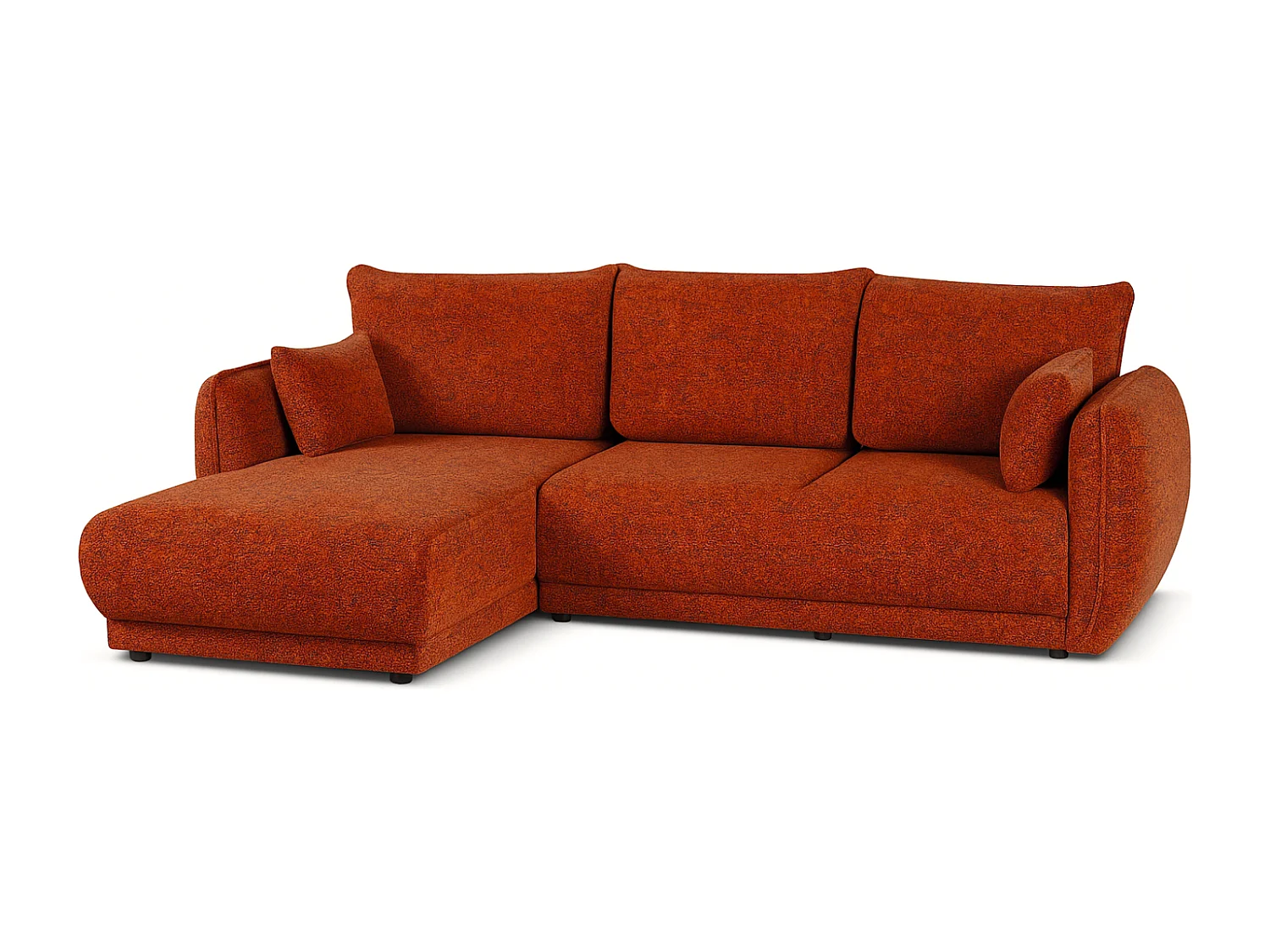 Canapé d’angle Mossa gauche convertible avec coffre – canapé moderne pour salon 2 en 1