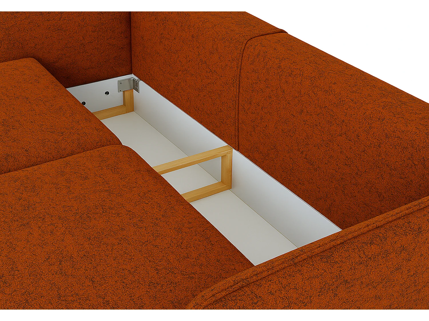 Sofa MOSSA met slaapfunctie en opbergruimte – moderne en comfortabele bank voor de woonkamer