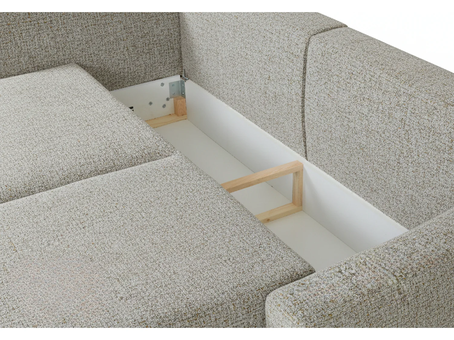 Canapé Santi avec fonction couchage et coffre – canapé moderne et confortable pour le salon