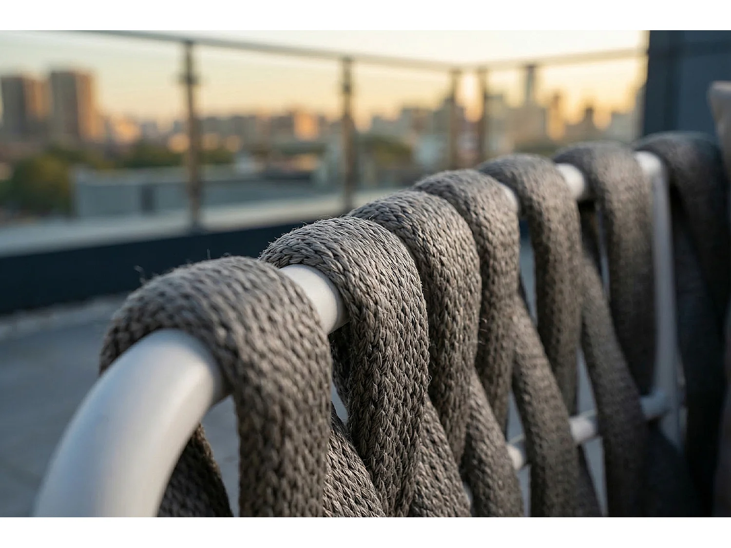 Gartenstuhl - Grau Metall, Kunststoff - LUSHA