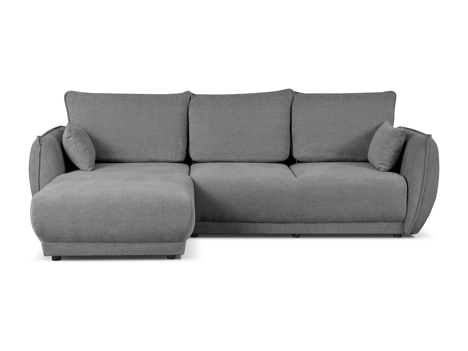 Canapé d’angle Mossa gauche convertible avec coffre – canapé moderne pour salon 2 en 1