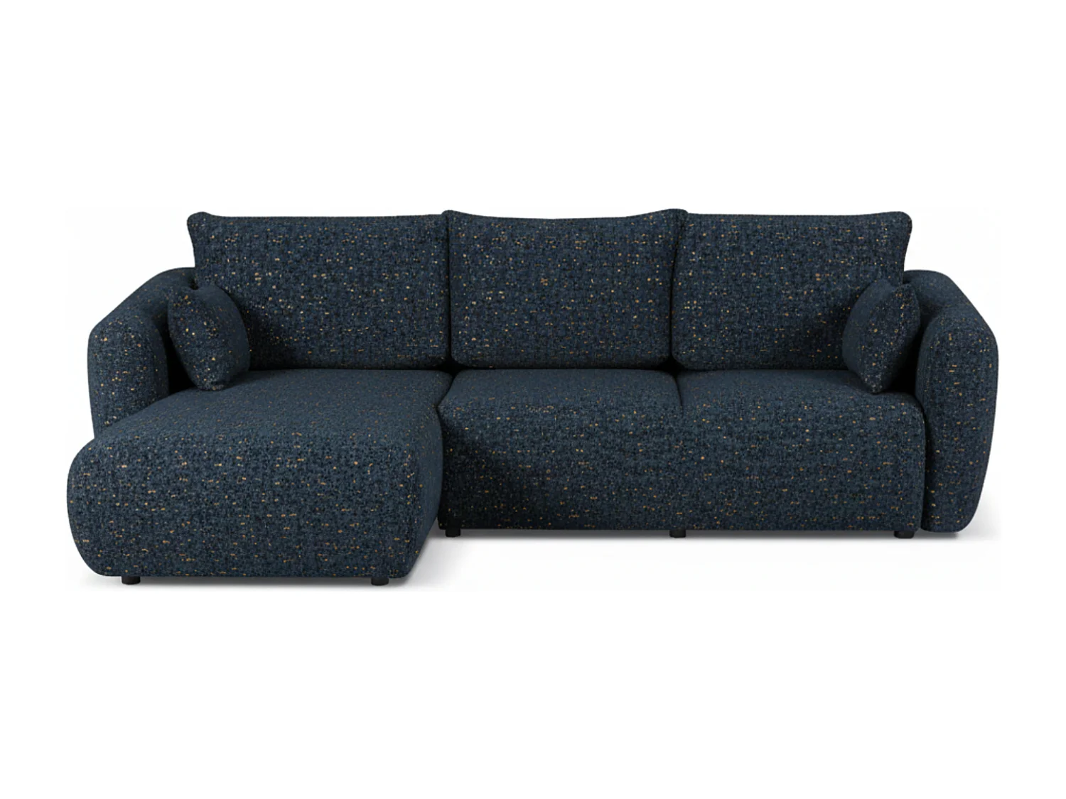 Canapé d’angle Santi avec fonction couchage et coffre – 255×165 cm – moderne, convertible, confortable pour le salon