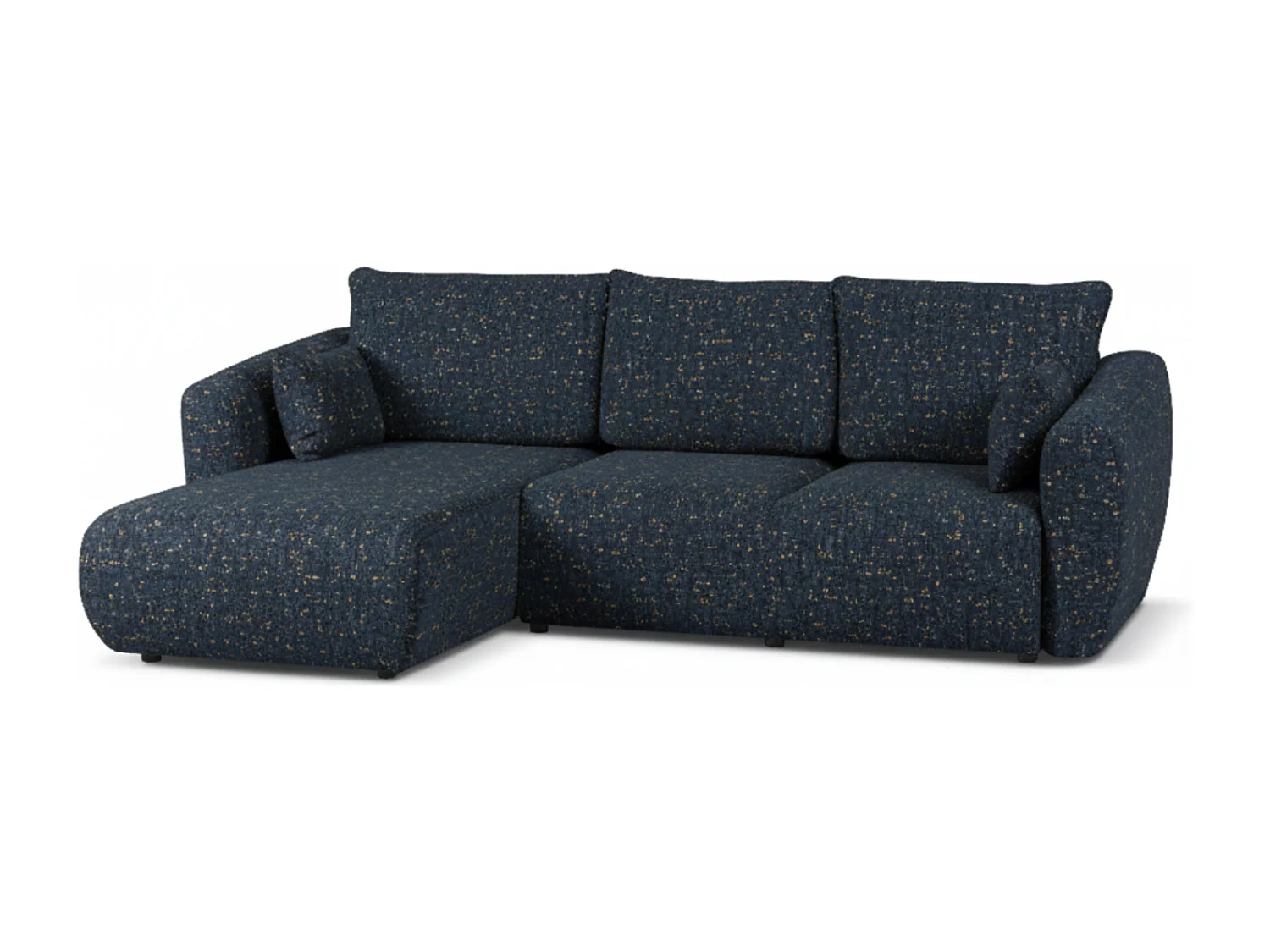 Canapé d’angle Santi avec fonction couchage et coffre – 255×165 cm – moderne, convertible, confortable pour le salon