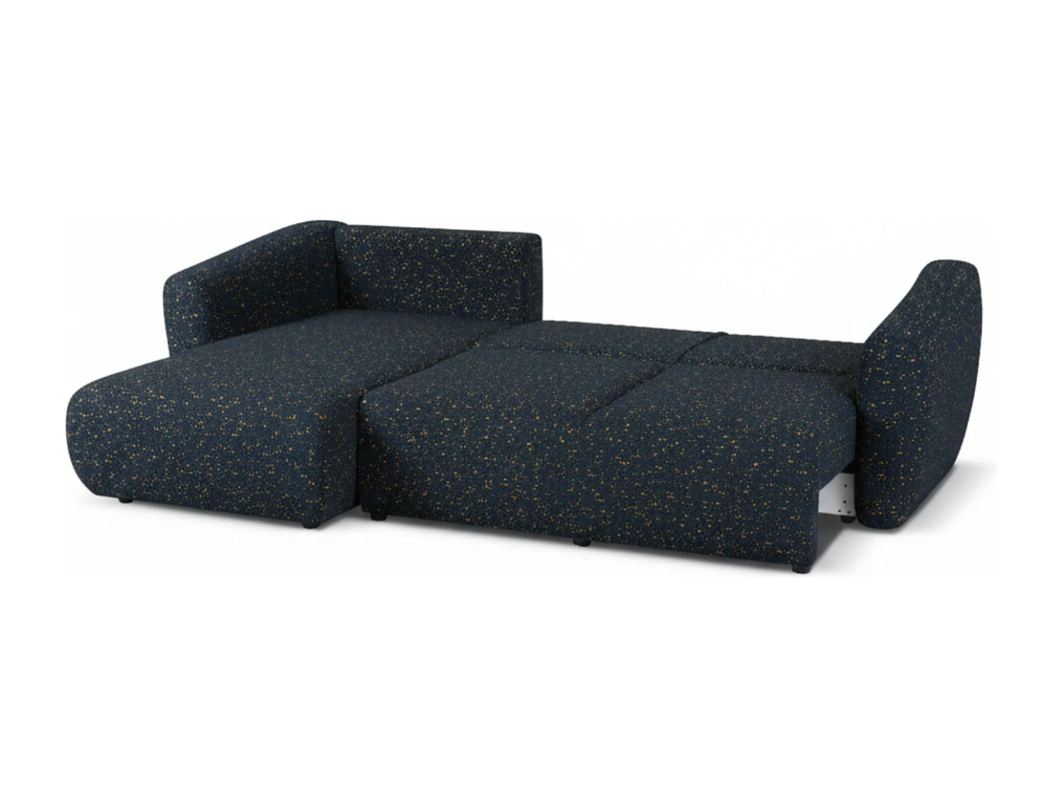 Canapé d’angle Santi avec fonction couchage et coffre – 255×165 cm – moderne, convertible, confortable pour le salon
