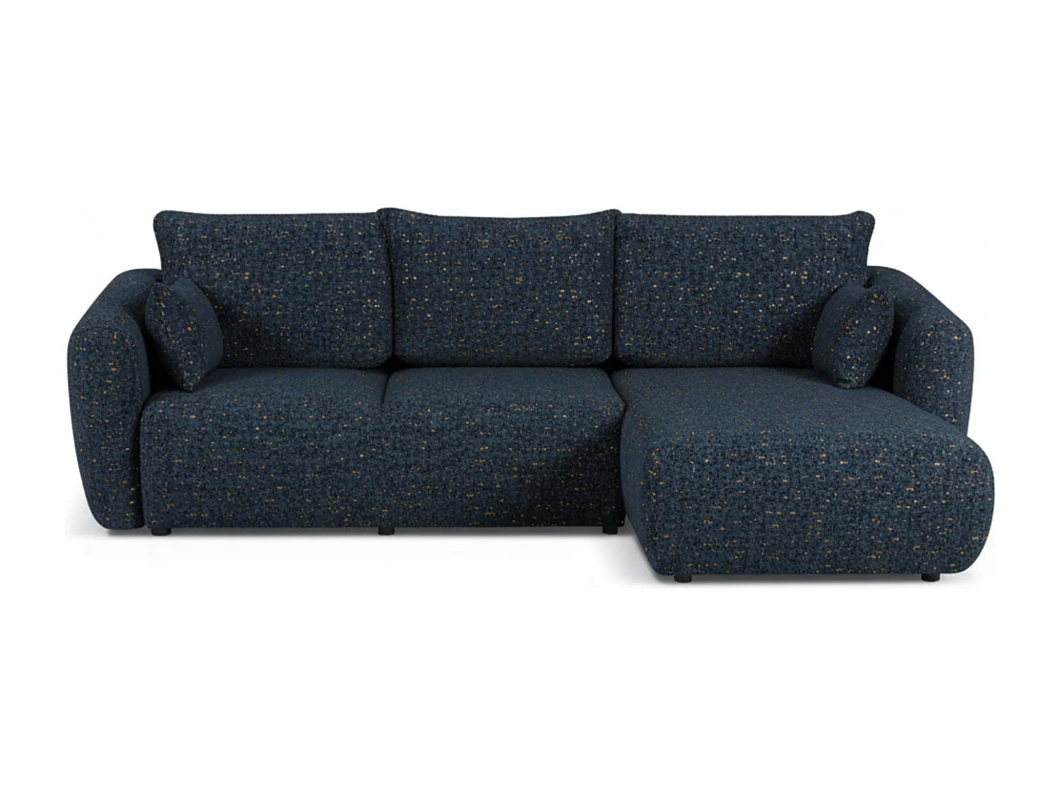 Divano angolare Santi con funzione letto e contenitore – 255×165 cm – moderno, trasformabile, comodo per il soggiorno