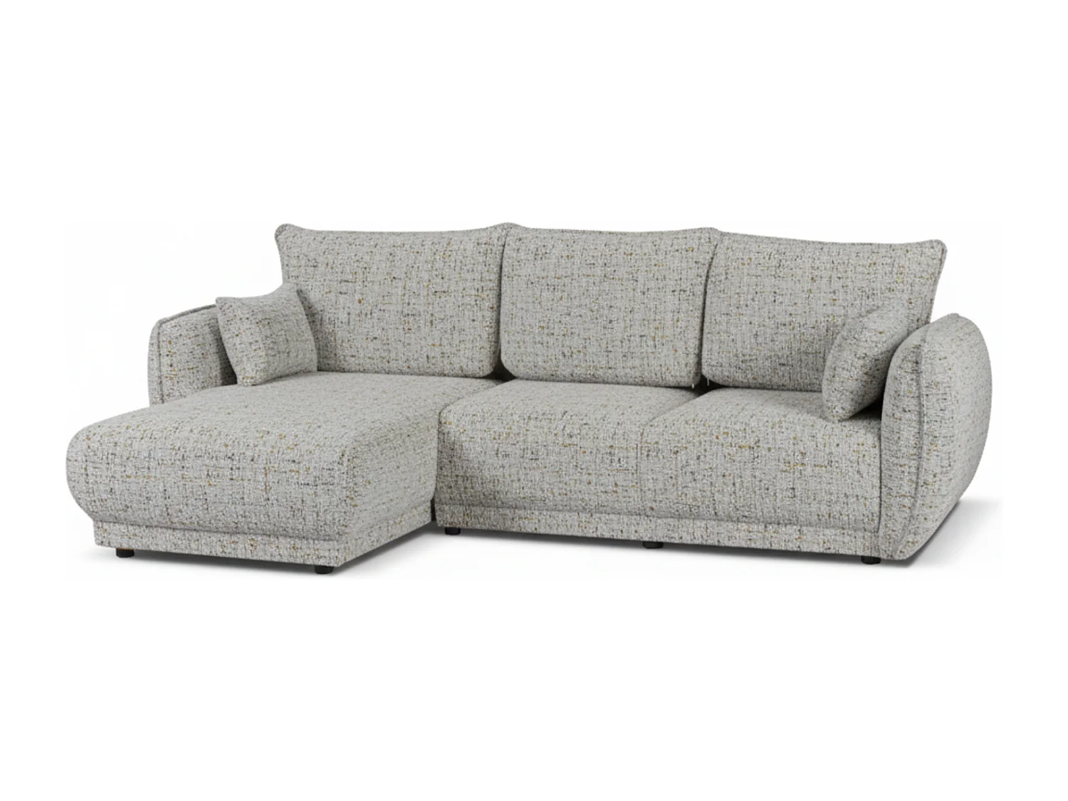 Canapé d’angle Mossa gauche convertible avec coffre – canapé moderne pour salon 2 en 1