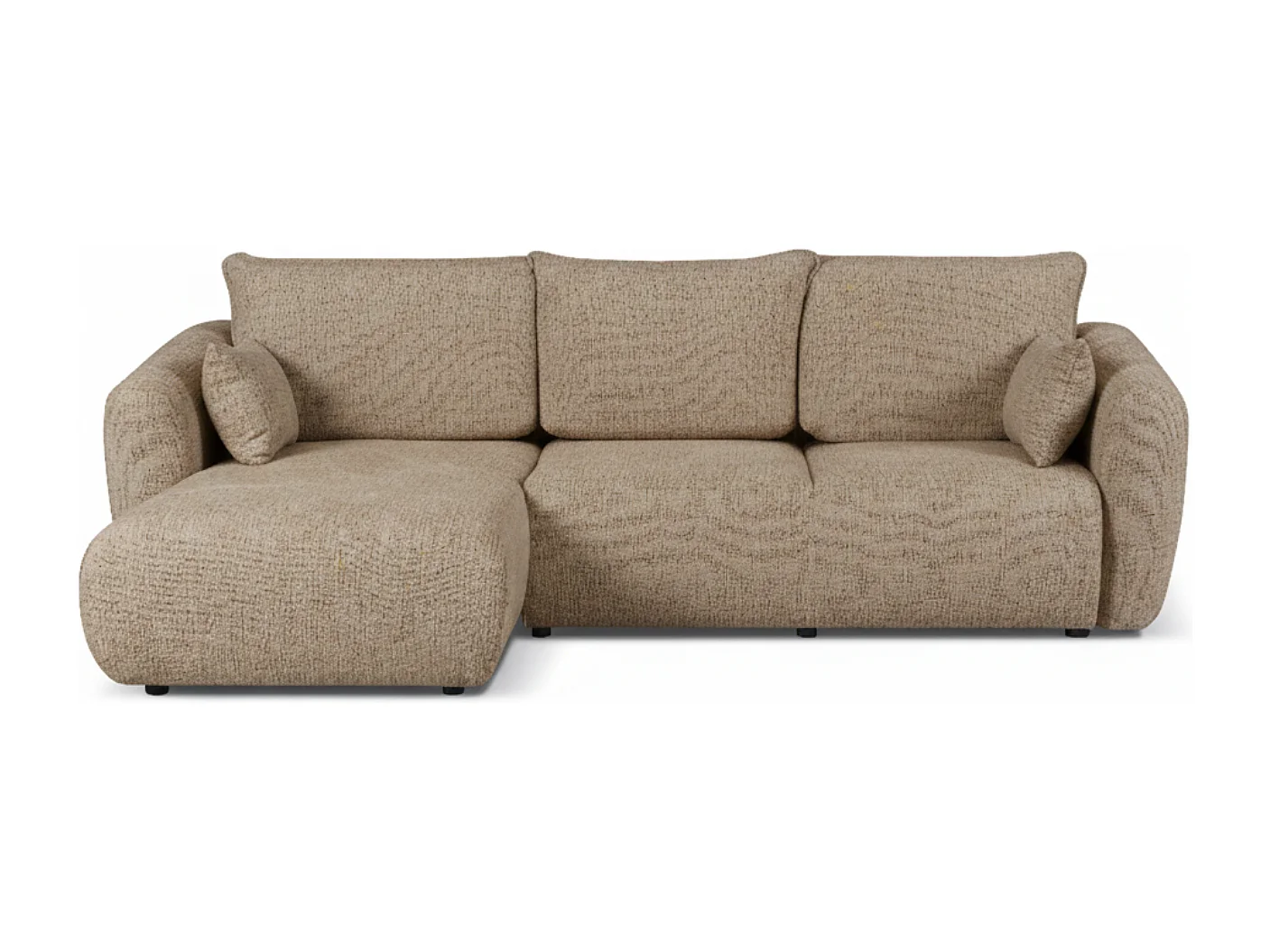 Canapé d’angle Santi avec fonction couchage et coffre – 255×165 cm – moderne, convertible, confortable pour le salon