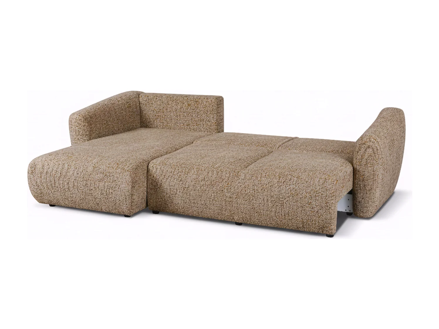 Canapé d’angle Santi avec fonction couchage et coffre – 255×165 cm – moderne, convertible, confortable pour le salon