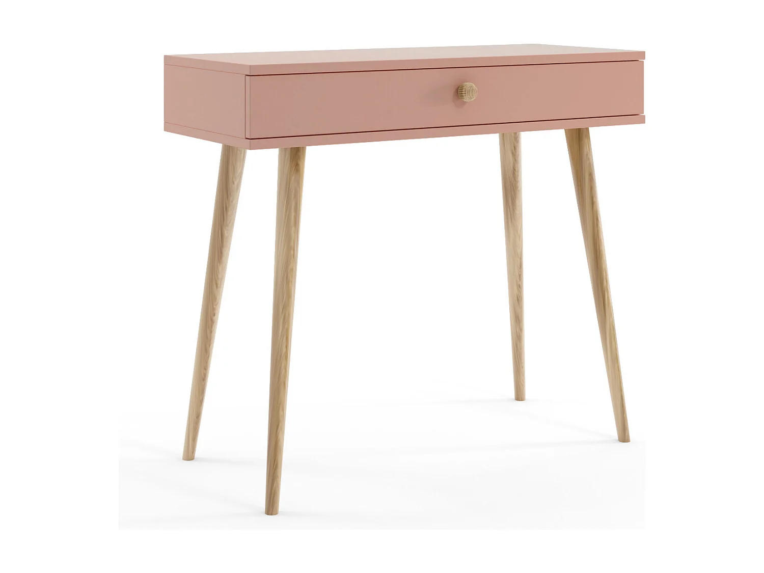 Konsole NATURA, 90 cm, Rosa, mit 1 Schublade