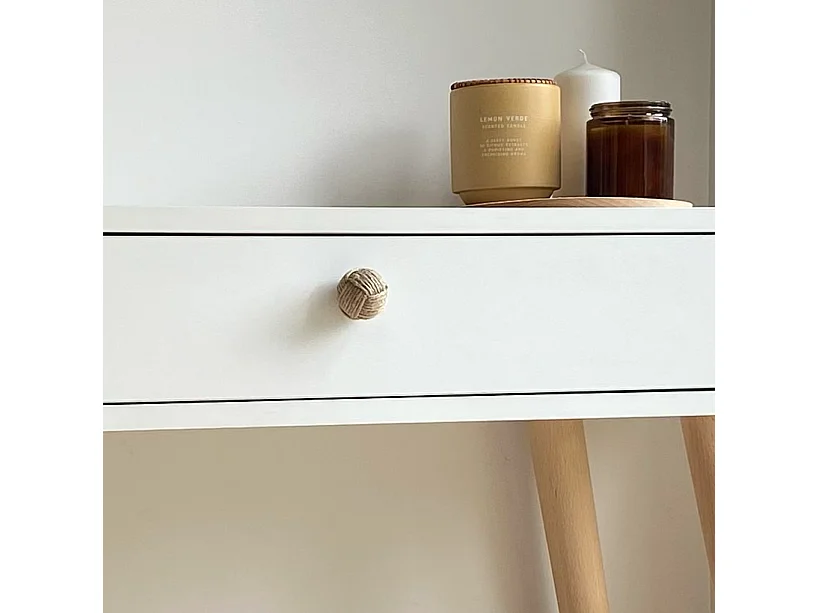 Konsole NATURA, 90 cm, Rosa, mit 1 Schublade