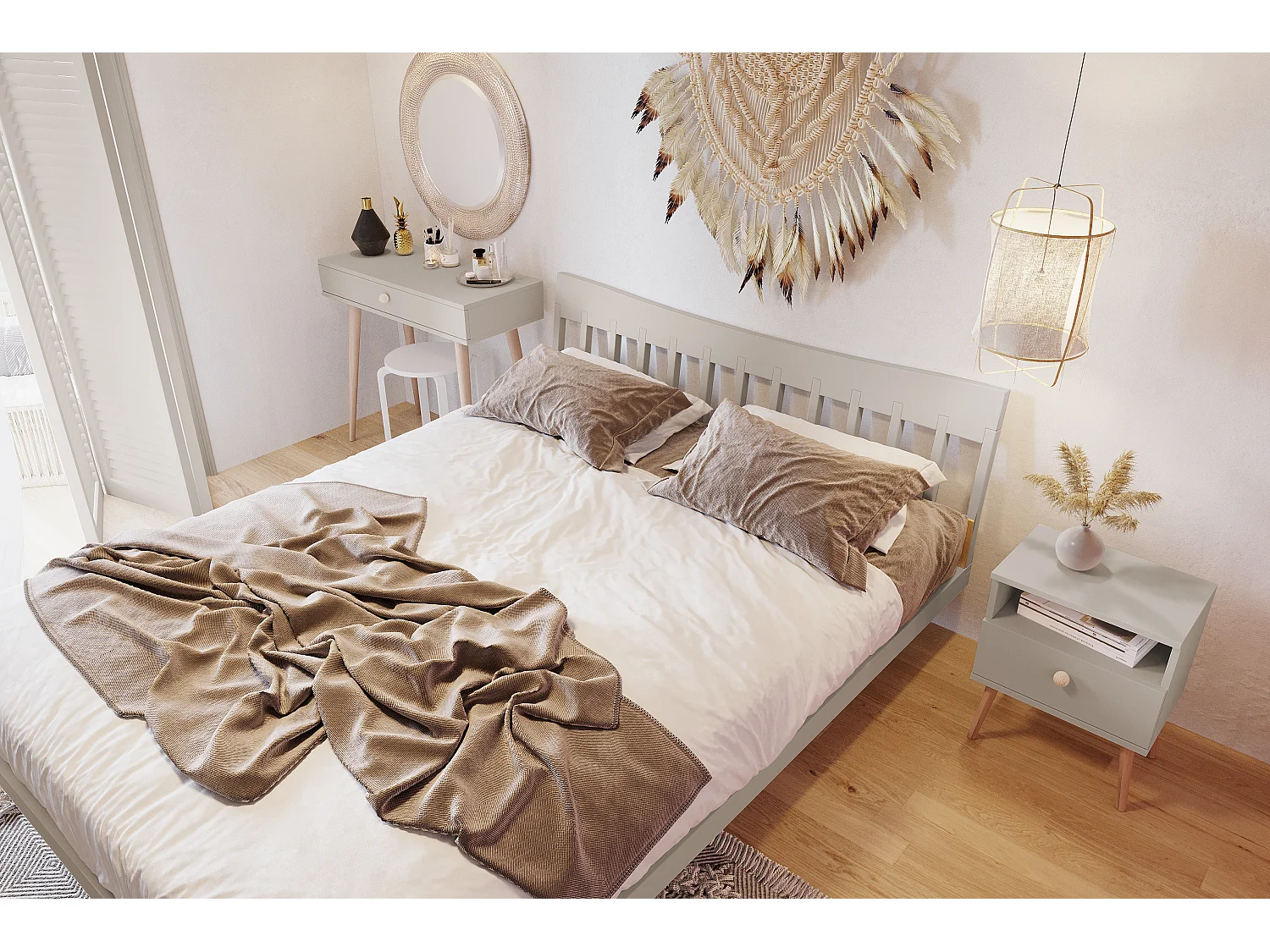 Konsole NATURA, 90 cm, Kaschmir, mit 1 Schublade