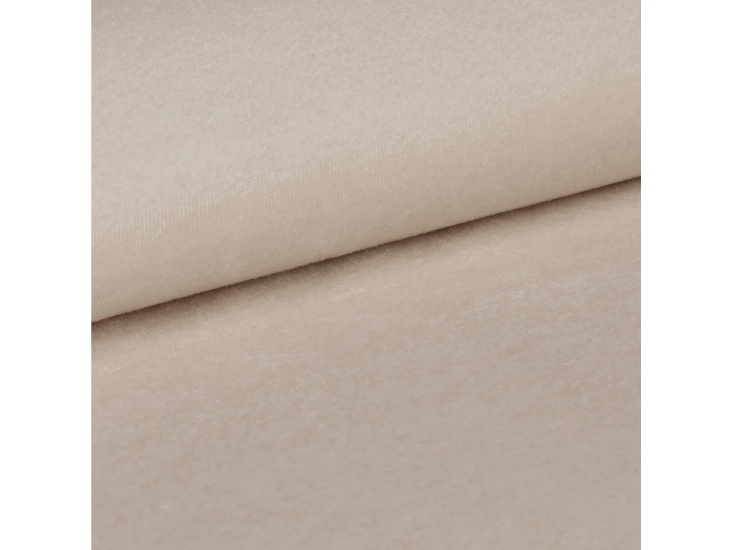 Polsterbett LARA 180x200 Beige Samt mit Bettkasten und Metallrahmen Ohne Matratze