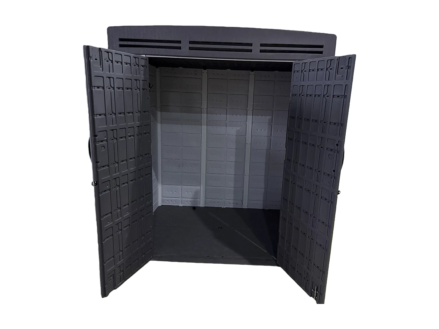 6x4ft plastic shed with window and aluminium structured support