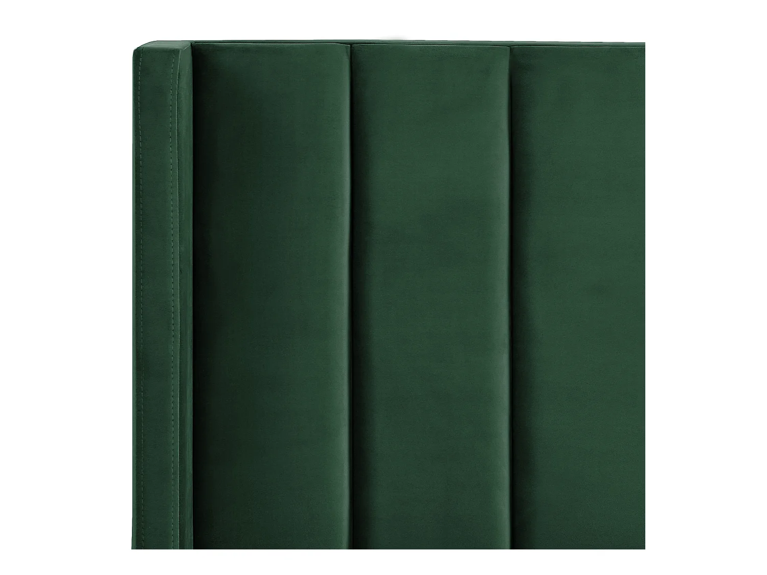 Bed Fluweel VILLETTE 160 x 200 cm Donkergroen