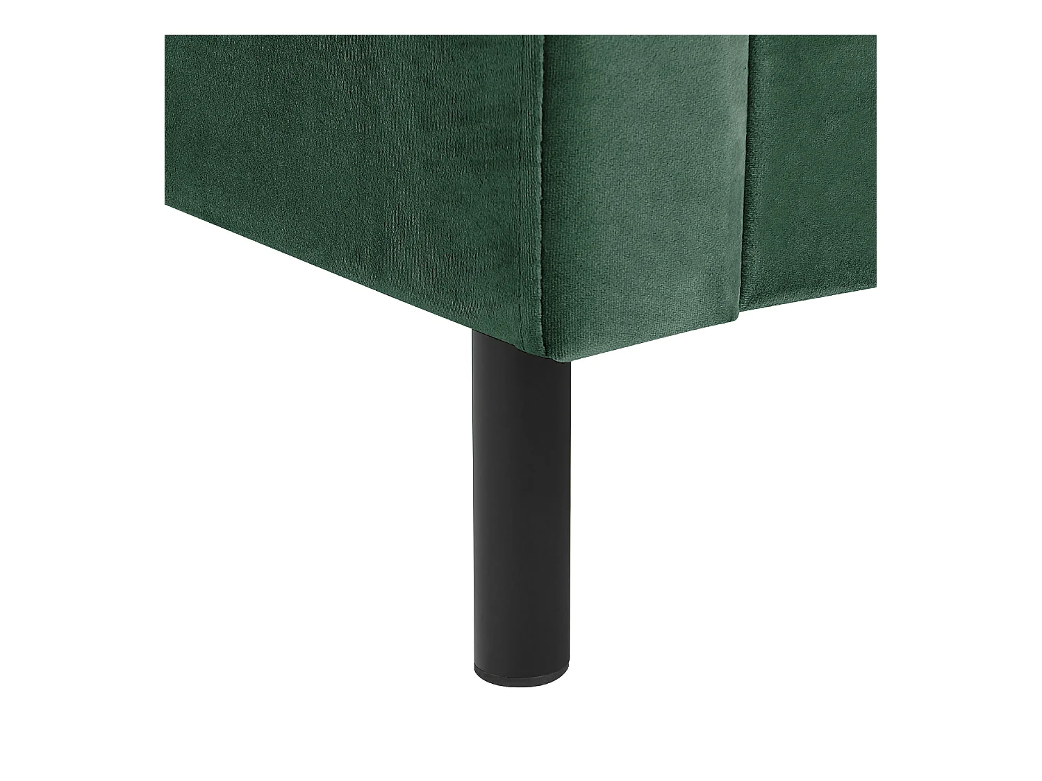 Bed Fluweel VILLETTE 160 x 200 cm Donkergroen