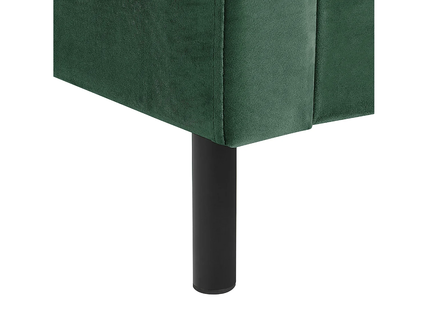 Bed Fluweel VILLETTE 160 x 200 cm Donkergroen