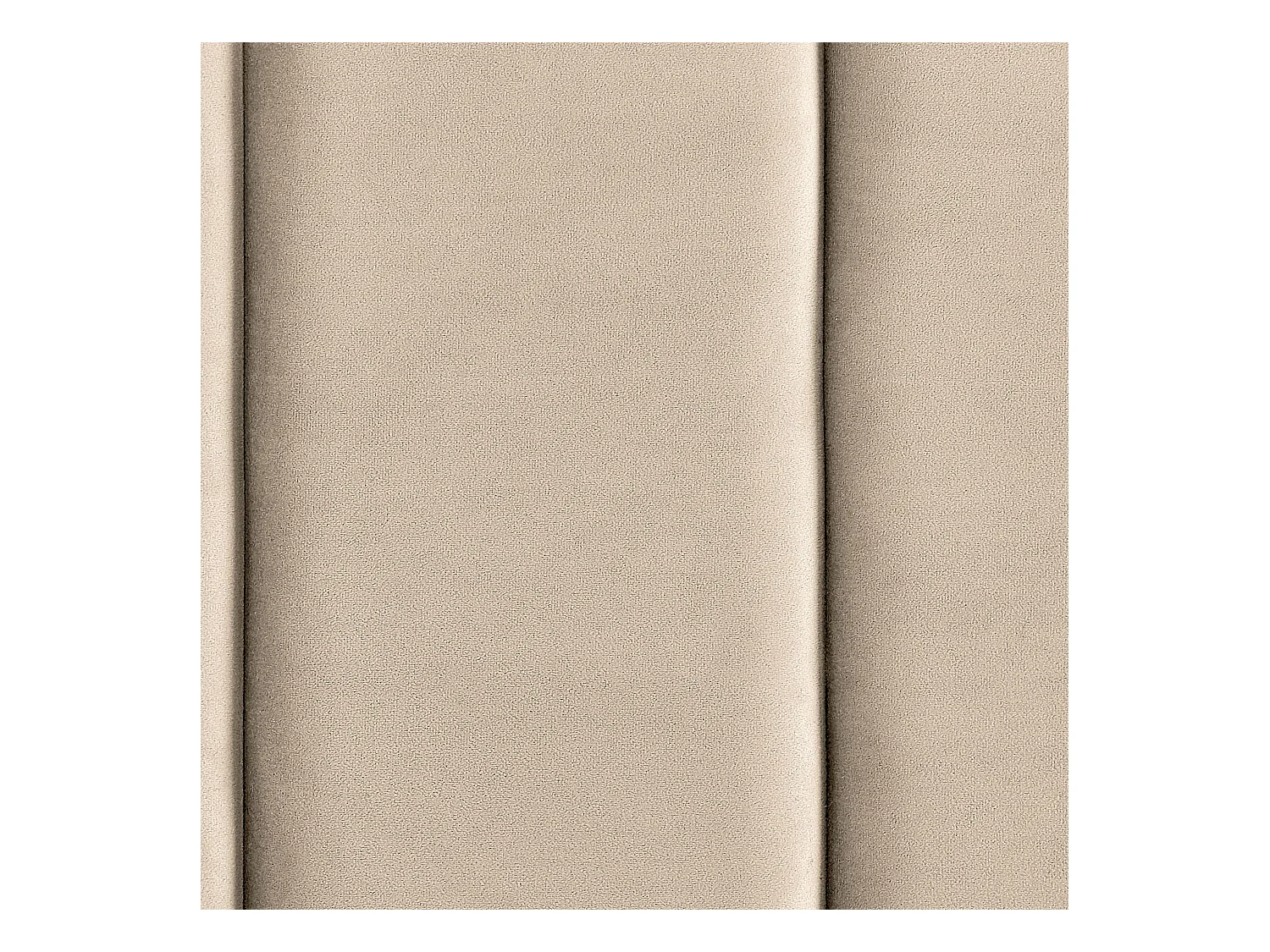 Bed Fluweel VILLETTE 180 x 200 cm Beige