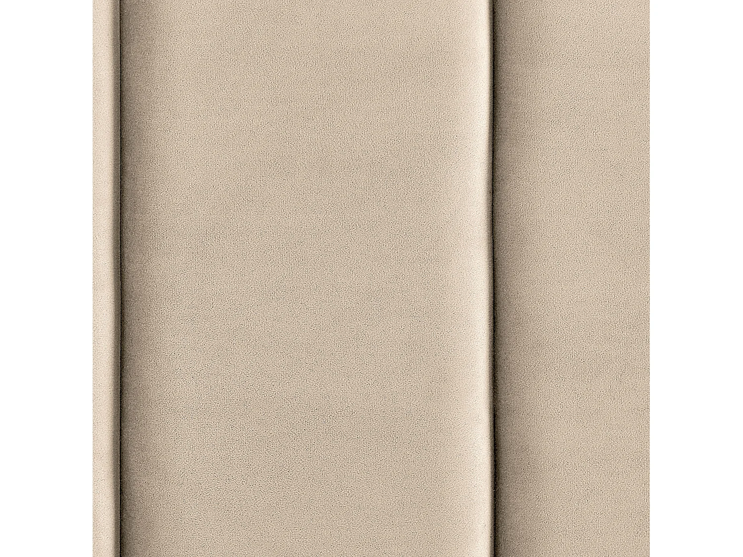 Lit avec sommier Velours VILLETTE 180 x 200 cm Beige