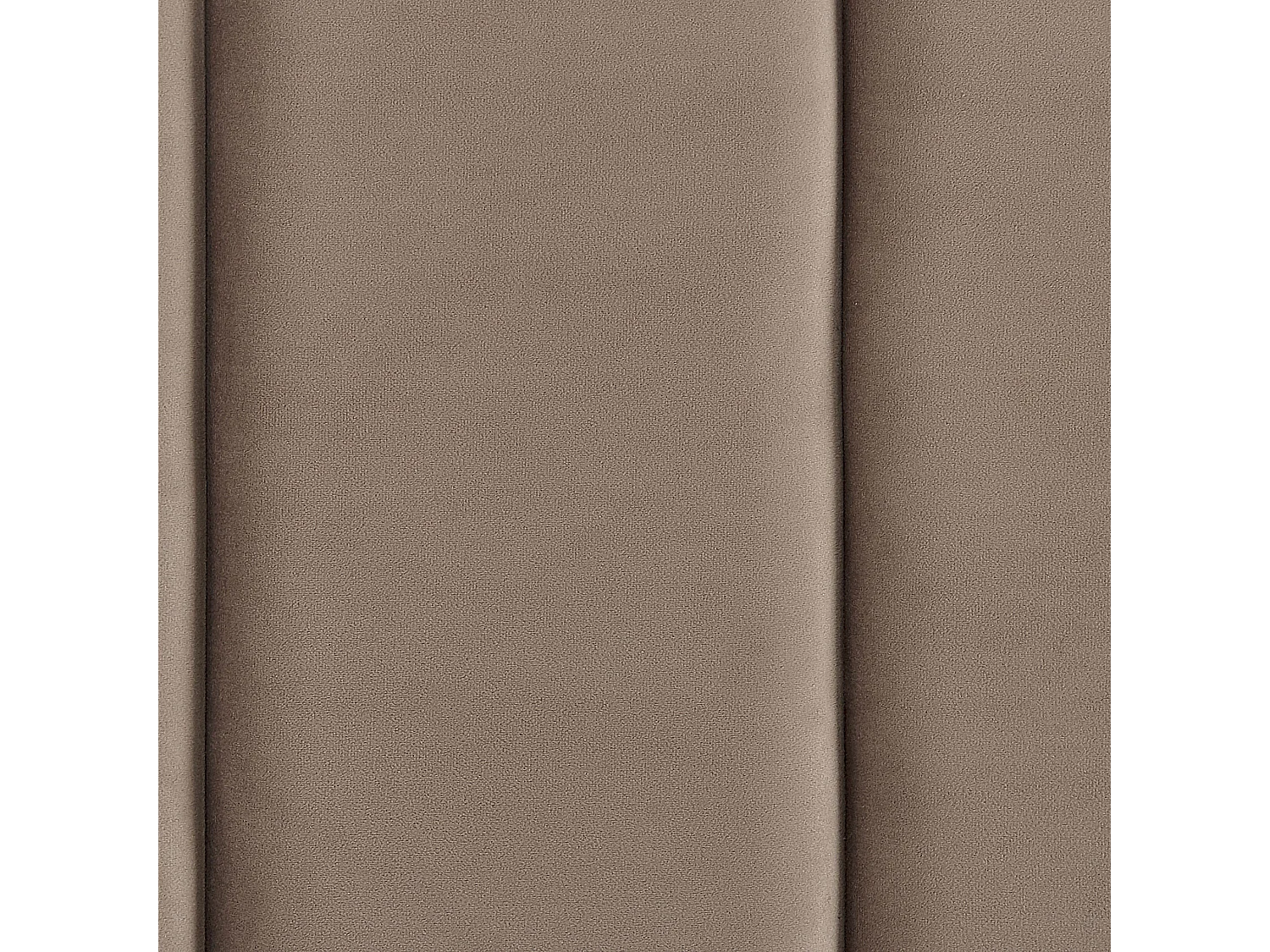 Bed Fluweel VILLETTE 140 x 200 cm Taupe