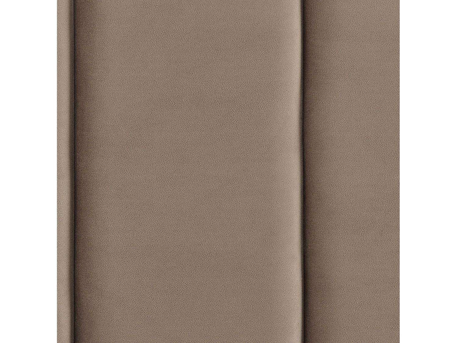 Lit avec sommier Velours VILLETTE 140 x 200 cm Taupe