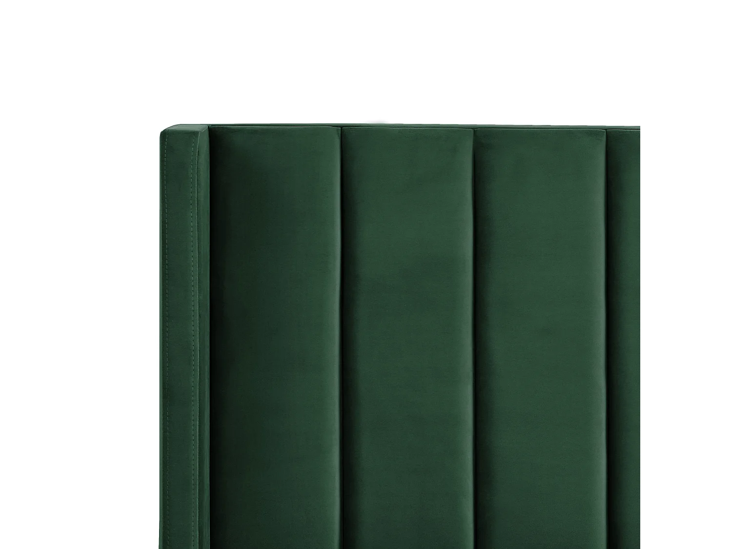 Lit avec sommier Velours VILLETTE 180 x 200 cm Vert foncé
