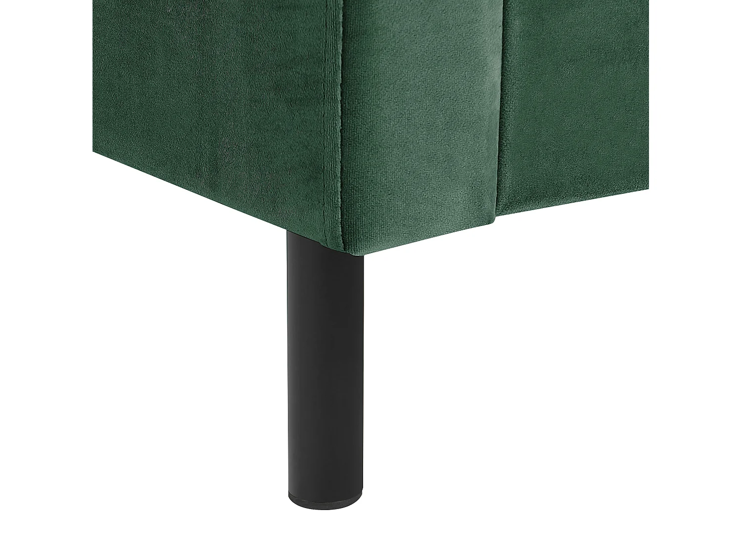 Lit avec sommier Velours VILLETTE 180 x 200 cm Vert foncé