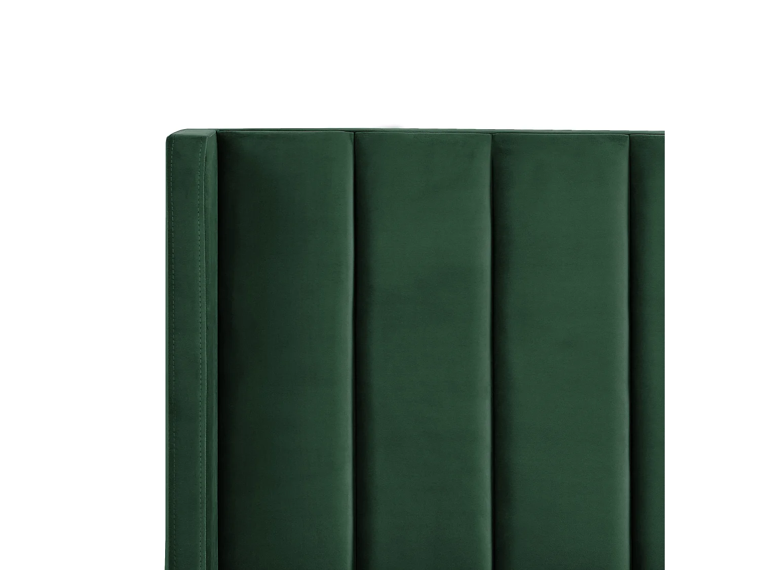 Letto Velluto VILLETTE 180 x 200 cm Verde scuro