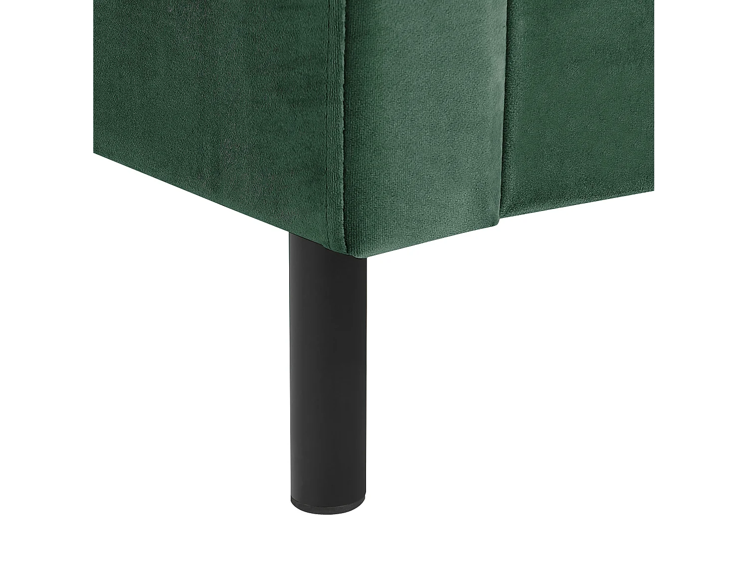 Letto Velluto VILLETTE 180 x 200 cm Verde scuro