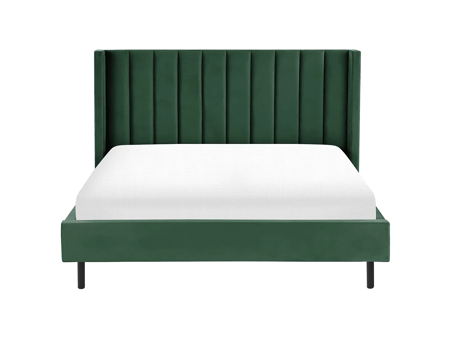 Bed Velvet VILLETTE 180 x 200 cm (EU Super King) Dark Green