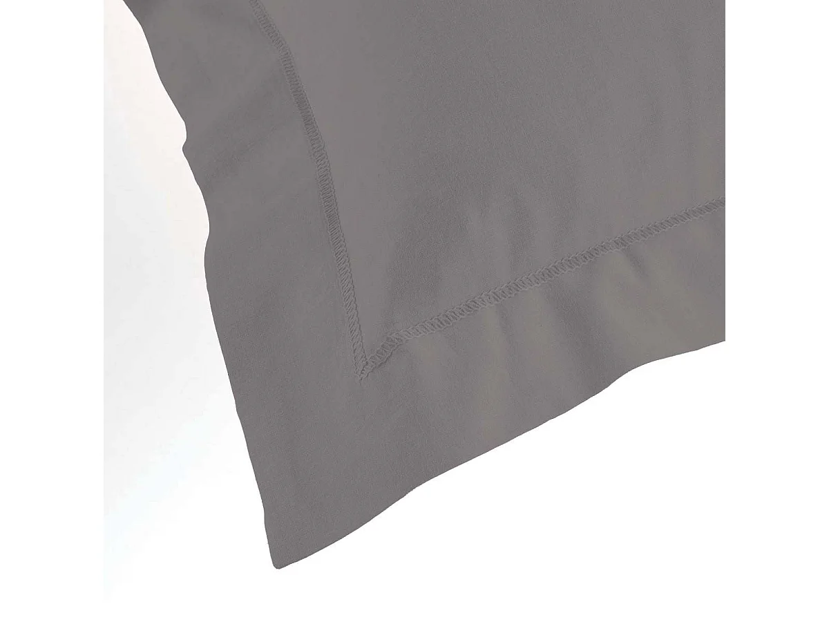Capa de Almofada "Lina" Cinza 63x63cm 100% Algodão Oeko-Tex®