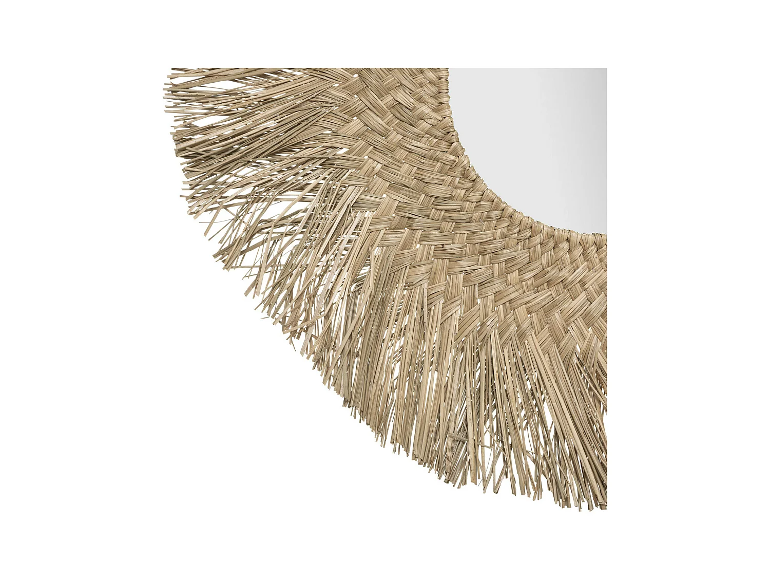 Grand Miroir mural en Roseau D 80 cm