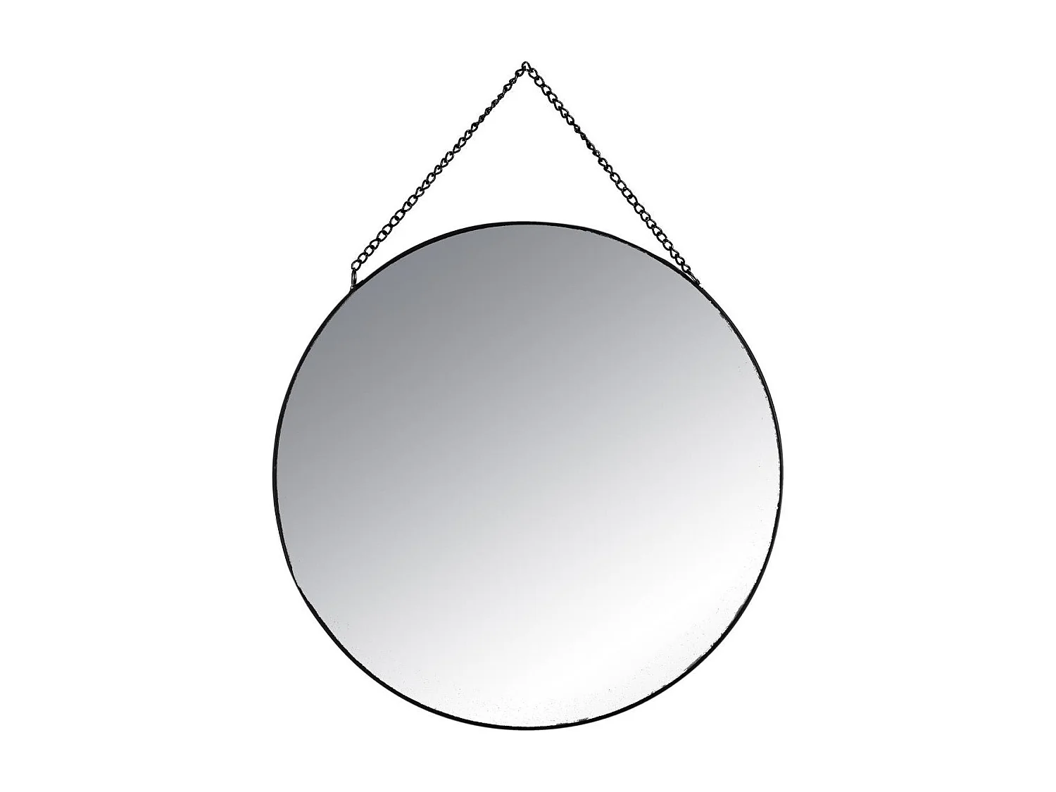 Lot de 3 Miroirs à suspendre en Métal Noir