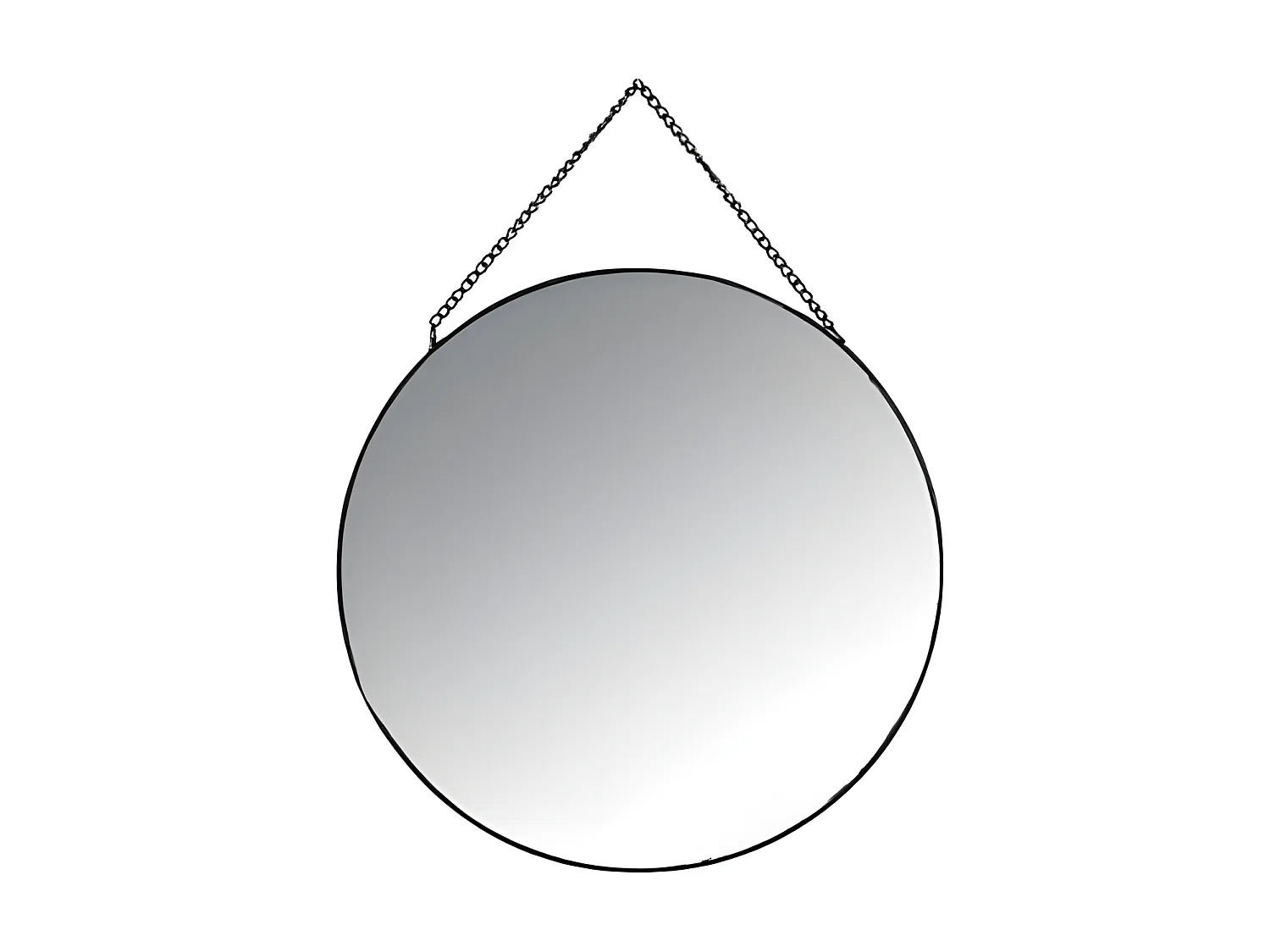 Lot de 3 Miroirs à suspendre en Métal Noir