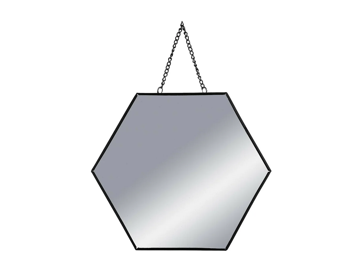 Set aus 3 schwarzen Spiegeln - Schwarz -