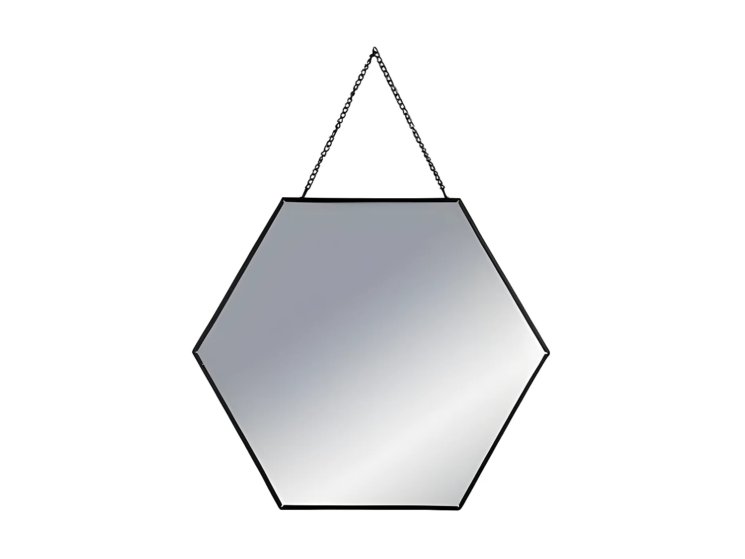 Set aus 3 schwarzen Spiegeln - Schwarz -