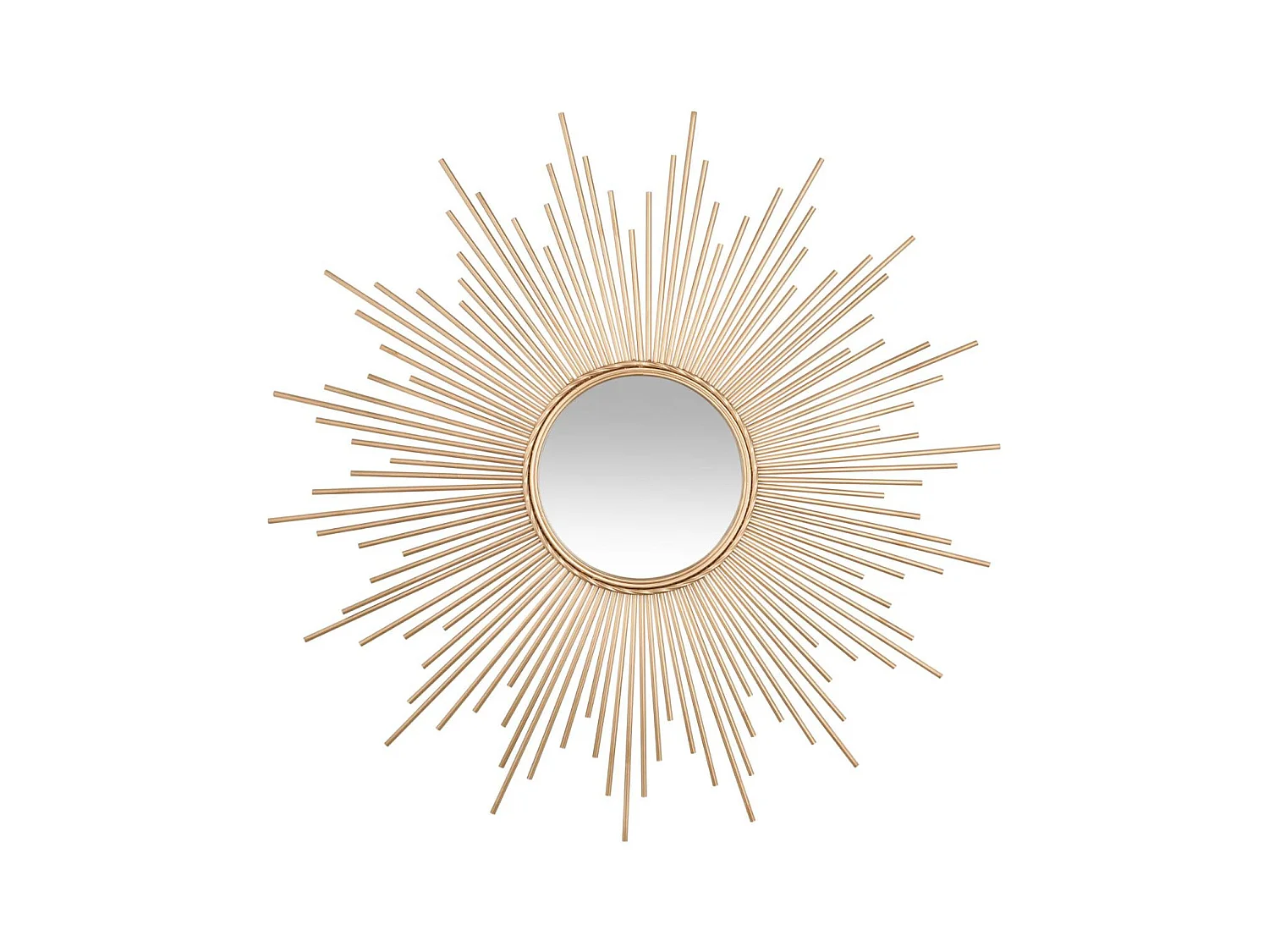 Grand Miroir soleil en Métal doré D 99 cm