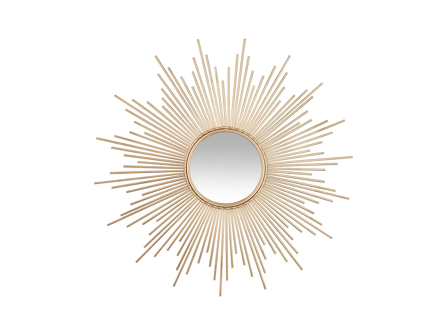 Grand Miroir soleil en Métal doré D 99 cm