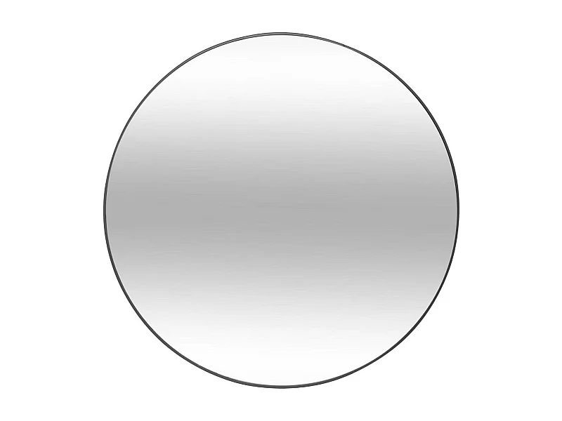 Grand Miroir mural en Métal Noir  D 76 cm